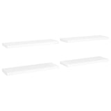 NNEVL Floating Wall Shelves 4 pcs White 80x23.5x3.8 cm MDF