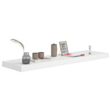 NNEVL Floating Wall Shelves 2 pcs White 90x23.5x3.8 cm MDF
