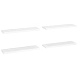 NNEVL Floating Wall Shelves 4 pcs White 90x23.5x3.8 cm MDF