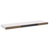 NNEVL Floating Wall Shelves 4 pcs White 90x23.5x3.8 cm MDF