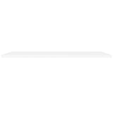 NNEVL Floating Wall Shelf White 120x23.5x3.8 cm MDF