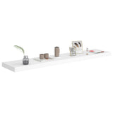 NNEVL Floating Wall Shelves 2 pcs White 120x23.5x3.8 cm MDF