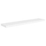 NNEVL Floating Wall Shelves 2 pcs White 120x23.5x3.8 cm MDF