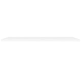 NNEVL Floating Wall Shelves 2 pcs White 120x23.5x3.8 cm MDF