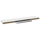 NNEVL Floating Wall Shelves 4 pcs White 120x23.5x3.8 cm MDF