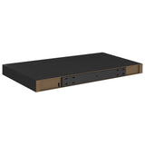 NNEVL Floating Wall Shelf Black 50x23x3.8 cm MDF