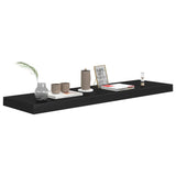 NNEVL Floating Wall Shelf Black 90x23.5x3.8 cm MDF