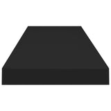 NNEVL Floating Wall Shelf Black 90x23.5x3.8 cm MDF