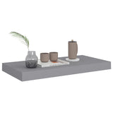 NNEVL Floating Wall Shelf Grey 50x23x3.8 cm MDF