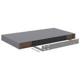 NNEVL Floating Wall Shelf Grey 50x23x3.8 cm MDF