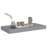 NNEVL Floating Wall Shelves 2 pcs Grey 50x23x3.8 cm MDF