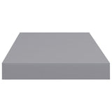 NNEVL Floating Wall Shelves 2 pcs Grey 50x23x3.8 cm MDF