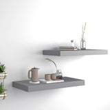NNEVL Floating Wall Shelves 2 pcs Grey 50x23x3.8 cm MDF