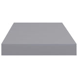 NNEVL Floating Wall Shelves 4 pcs Grey 50x23x3.8 cm MDF