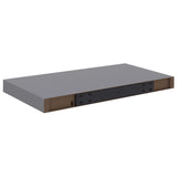 NNEVL Floating Wall Shelves 4 pcs Grey 50x23x3.8 cm MDF