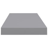 NNEVL Floating Wall Shelf Grey 60x23.5x3.8 cm MDF