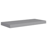 NNEVL Floating Wall Shelves 2 pcs Grey 60x23.5x3.8 cm MDF