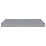 NNEVL Floating Wall Shelves 2 pcs Grey 60x23.5x3.8 cm MDF