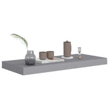 NNEVL Floating Wall Shelves 4 pcs Grey 60x23.5x3.8 cm MDF