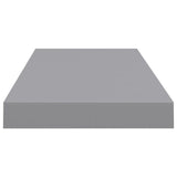 NNEVL Floating Wall Shelves 4 pcs Grey 60x23.5x3.8 cm MDF