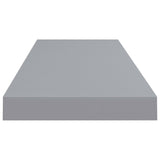 NNEVL Floating Wall Shelf Grey 80x23.5x3.8 cm MDF