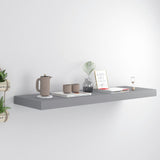 NNEVL Floating Wall Shelf Grey 80x23.5x3.8 cm MDF