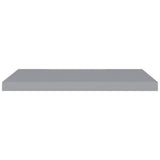 NNEVL Floating Wall Shelves 2 pcs Grey 80x23.5x3.8 cm MDF