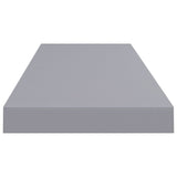 NNEVL Floating Wall Shelves 2 pcs Grey 80x23.5x3.8 cm MDF