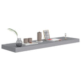 NNEVL Floating Wall Shelf Grey 90x23.5x3.8 cm MDF