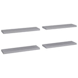 NNEVL Floating Wall Shelves 4 pcs Grey 90x23.5x3.8 cm MDF
