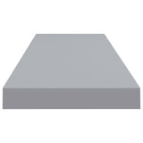 NNEVL Floating Wall Shelves 4 pcs Grey 90x23.5x3.8 cm MDF