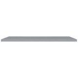NNEVL Floating Wall Shelves 2 pcs Grey 120x23.5x3.8 cm MDF
