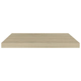NNEVL Floating Wall Shelves 2 pcs Oak 60x23.5x3.8 cm MDF