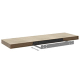NNEVL Floating Wall Shelf Oak 80x23.5x3.8 cm MDF