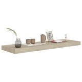 NNEVL Floating Wall Shelves 2 pcs Oak 80x23.5x3.8 cm MDF