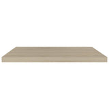 NNEVL Floating Wall Shelves 2 pcs Oak 80x23.5x3.8 cm MDF