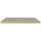 NNEVL Floating Wall Shelves 4 pcs Oak 80x23.5x3.8 cm MDF