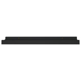 NNEVL Picture Frame Ledge Shelves 2 pcs Black 40x9x3 cm MDF