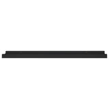 NNEVL Picture Frame Ledge Shelves 2 pcs Black 60x9x3 cm MDF