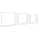 NNEVL Wall Cube Shelves 3 pcs White MDF