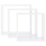 NNEVL Wall Cube Shelves 3 pcs White MDF