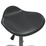 NNEVL Salon Spa Stool Black Faux Leather