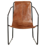 NNEVL Relaxing Armchair Brown Real Leather