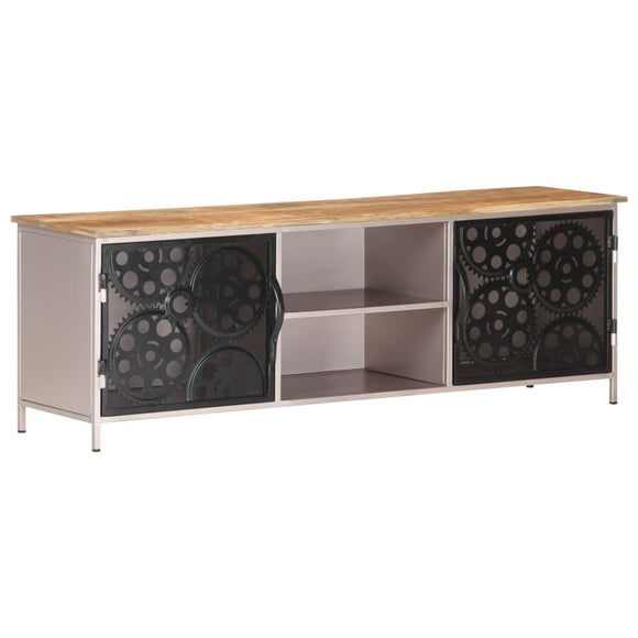 NNEVL TV Cabinet 120x30x40 cm Rough Mango Wood