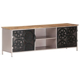 NNEVL TV Cabinet 120x30x40 cm Rough Mango Wood