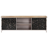 NNEVL TV Cabinet 120x30x40 cm Rough Mango Wood