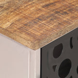 NNEVL TV Cabinet 120x30x40 cm Rough Mango Wood