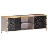 NNEVL TV Cabinet 120x30x40 cm Rough Mango Wood