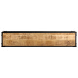 NNEVL TV Cabinet 150x30x40 cm Solid Mango Wood