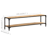 NNEVL TV Cabinet 150x30x40 cm Solid Mango Wood